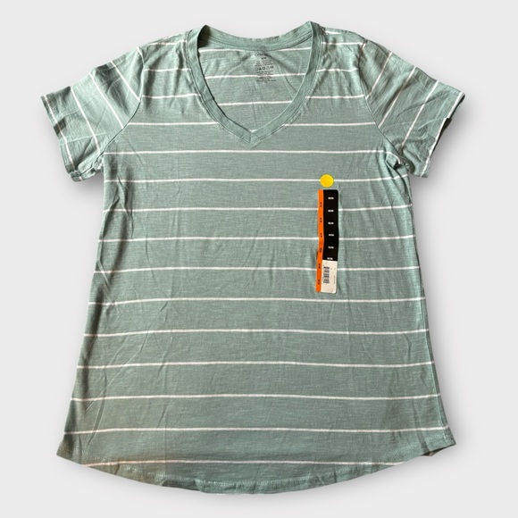 Two V-Neck Short Sleeve T-Shirts Both For $12 Medium *NWT* 100% Cotton - Picture 3 of 10